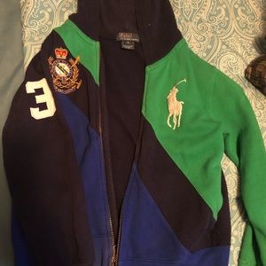 Polo by Ralph Lauren navy blue and green jacket